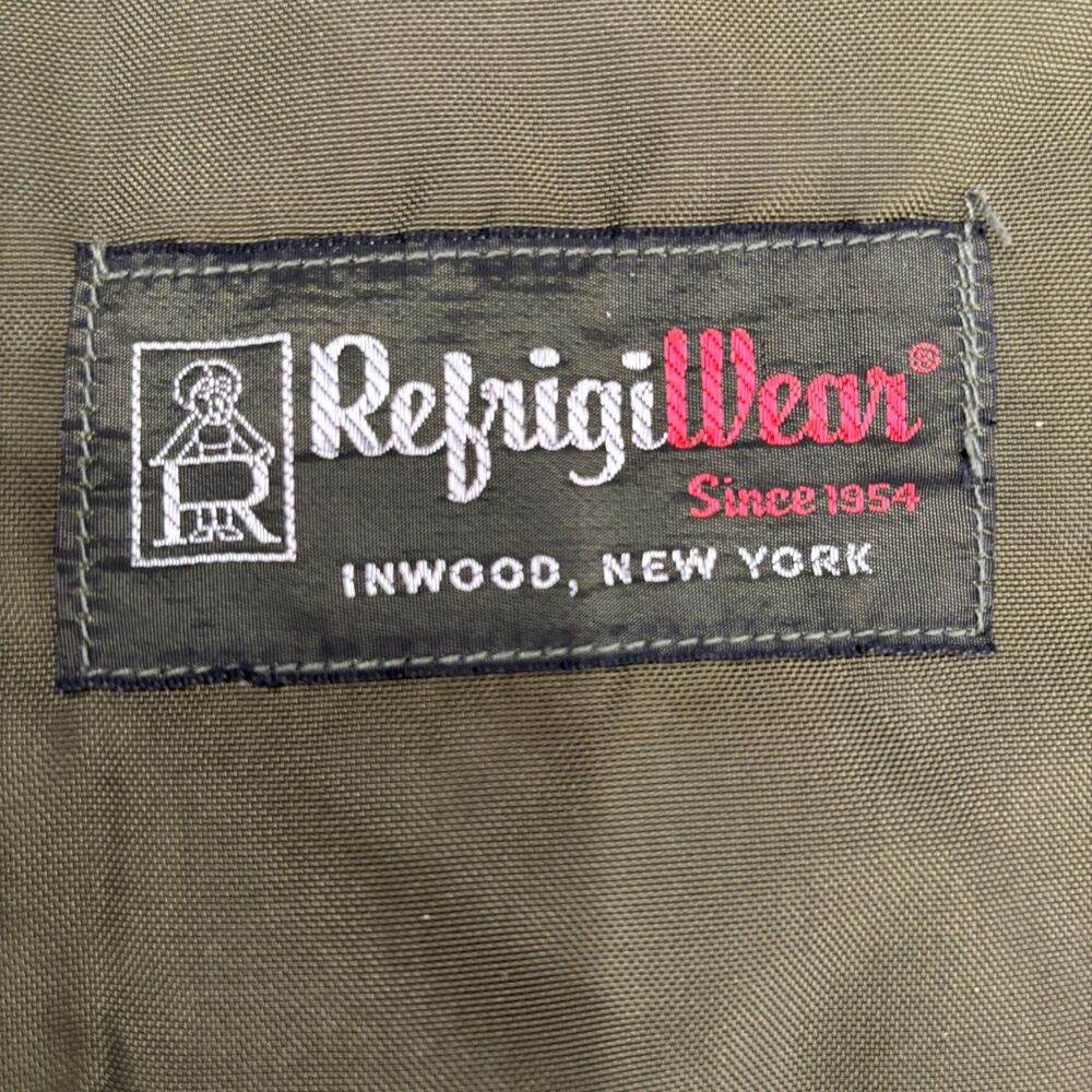 RefrigiWear Iron Tuff Insulated Coveralls Large Green Workwear Hunting Fishing - Picture 3 of 9